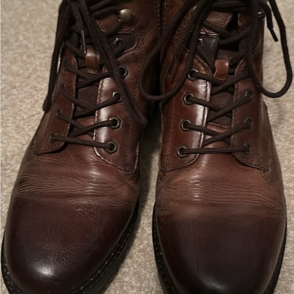 Alfani Men’s Dark Brown Leather Boots